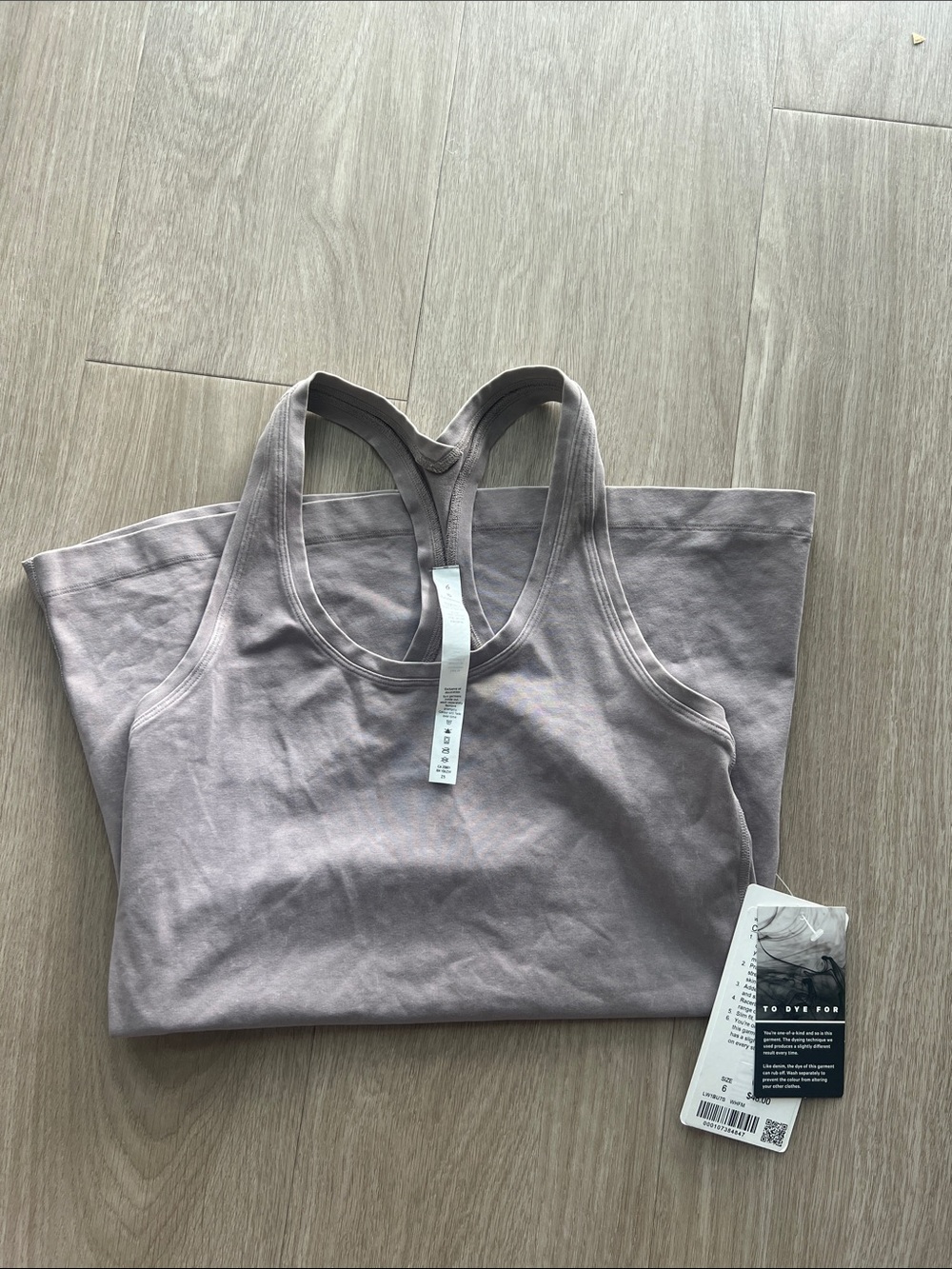 lululemon athletica Mauve Racerback Tank Top